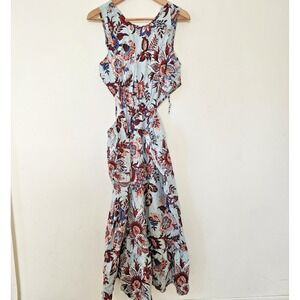 RHODE x Target Leafy Floral Cutout Maxi Dress Large Party Resort Vacation Large